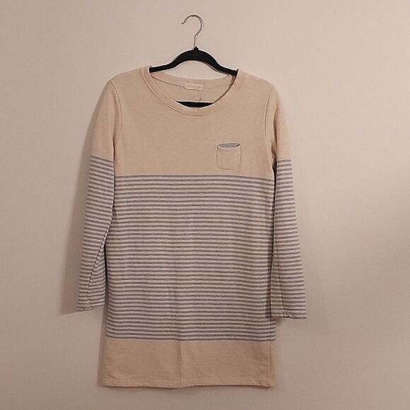 Ganjijaeng French Terry Nautical Shirt Dress Tunic - Picture 1 of 6